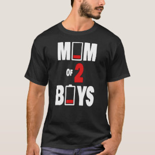 Mama 2 Jungen Mütter Tag Mamas Mama Twins Mommas T-Shirt