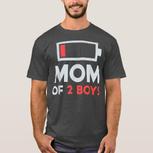 Mama 2 Jungen Shirt Geschenk von Sohn Mütter Tag B