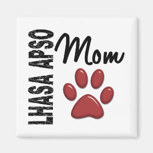 Mama 2 Lhasas Apso Magnet