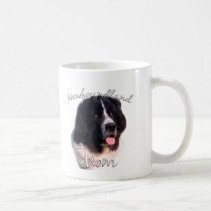 Mama 2 Neufundlands (landseer) Kaffeetasse