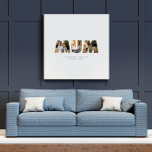 Mama 3 Foto Moderne schwarze Sahnemütter Leinwanddruck<br><div class="desc">Mum 3 Foto moderne Typografie Geschenk. Ideal für zeitgenössische elegante Mütter Tag,  Geburtstag oder Weihnachtsgeschenke. Modernes Schwarz-Weiß-Design,  Farben können auf den Anzug Ihrer Dekoration und Stil angepasst werden.</div>