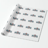 Mama 4. Juli Patriotische Mutter Blitz Geschenkpapier (Ungerollt)