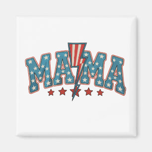 Mama 4. Juli Patriotische Mutter Blitz Magnet