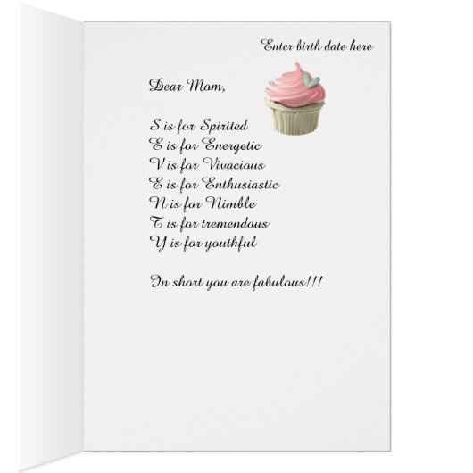 Mama 70. Geburtstag (Innen (Rechts))