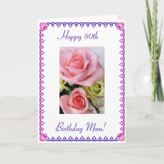 Mama 80. Geburtstag Karte