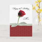 Mama 84. Geburtstagsfeier Rote Rose Karte (Gelbe Blume)