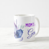 *~* Mama A GEM - Edelsteine Wasserfarben-Gem-Stein Kaffeetasse (VorderseiteRechts)