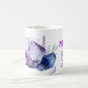 *~* Mama A GEM - Edelsteine Wasserfarben-Gem-Stein Kaffeetasse