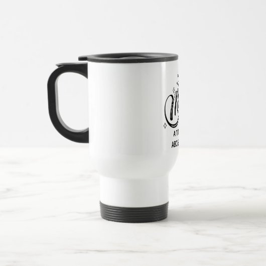 Mama A Titel gerade oberhalb von Queen Travel Mug Reisebecher (Links)