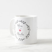 Mama | Abuela Jahr Osten. Herz-Kaffee-Tasse Kaffeetasse (Vorderseite Links)