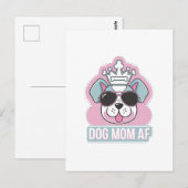 Mama AF - Funny Hund Mama Design Postkarte (Vorne/Hinten)