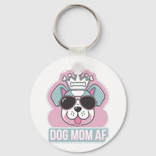 Mama AF - Funny Hund Mama Design Schlüsselanhänger