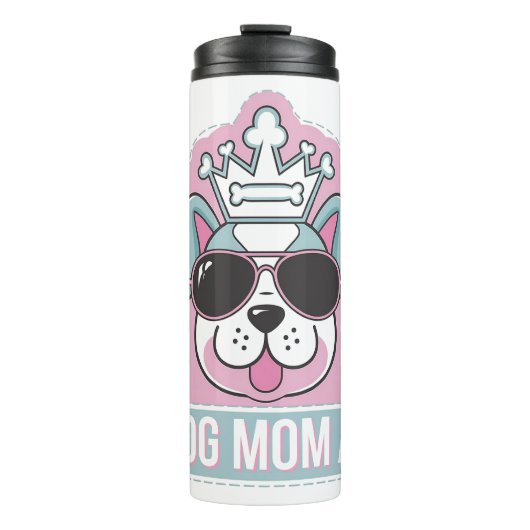 Mama AF - Funny Hund Mama Design Thermosbecher (Vorderseite)