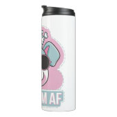 Mama AF - Funny Hund Mama Design Thermosbecher (Nach rechts gedreht)