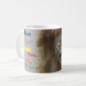 MAMA! Affe Kaffeetasse (Vorderseite Links)