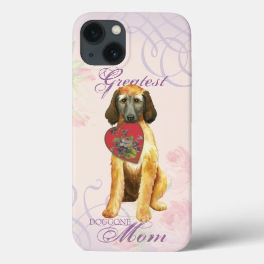 Mama "Afghan Hound Heart" Case-Mate iPhone Hülle (Rückseite)