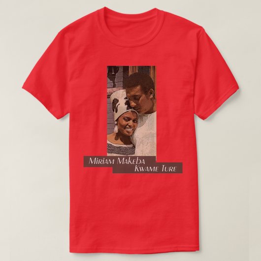 Mama Africa and Kwame Ture T-Shirt (Design vorne)