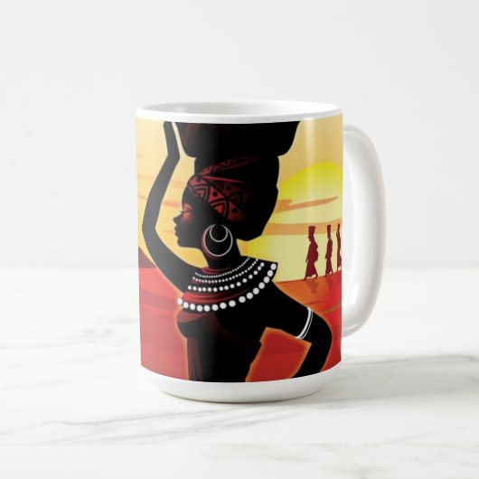 Mama Africa Queen Tasse (VorderseiteRechts)