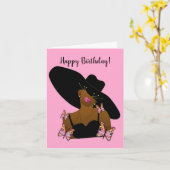 Mama African American Happy Birthday Card Karte (Gelbe Blume)