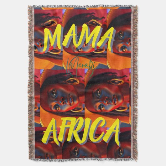 Mama Afrika Decke (Vorderseite Vertikal)