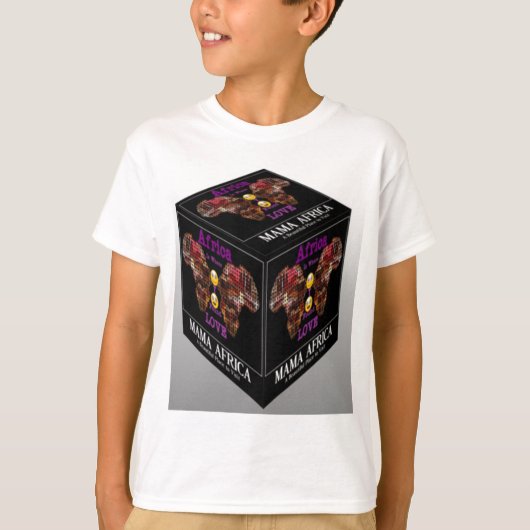 Mama-afrikanisches Stammesmuster T-Shirt (Vorderseite)