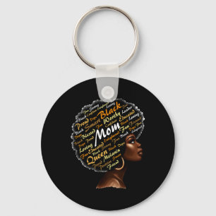 Mama Afro Women Black History Mont Blm Melanin Mot Schlüsselanhänger