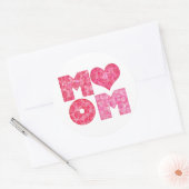 Mama Alphabet zum Muttertag Runder Aufkleber (Umschlag)