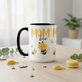 Mama als Baby-Biene Zweifarbige Tasse