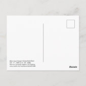 Mama als Computer-Impasto-Ölgemälde  Postkarte (Rückseite)