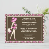 Mama als Kinderdusche Einladung (Stehend Vorderseite)