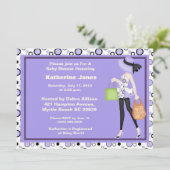 Mama als Kinderdusche Einladung (Stehend Vorderseite)