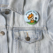 Mama als Klein-Fox-Babydusche Button (Beispiel)