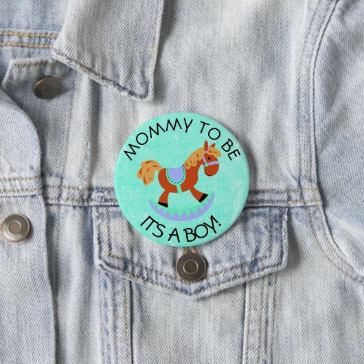 Mama als Rocker Baby Shooter Button (Beispiel)