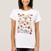 Mama als rustikale Boho-Wildblume T-Shirt (Vorderseite)