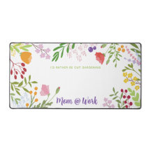 Mama am Arbeitsplatz Modernes, florales Personalis