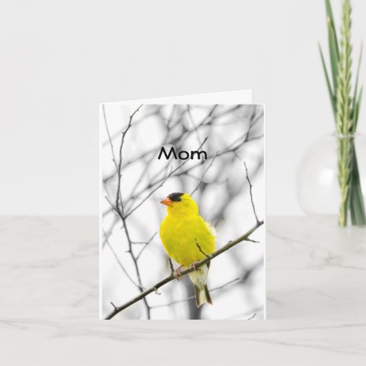 "MAMA" AM GEBURTSTAG TWEETEND GLÜCKLICHEN GEBURTST KARTE (Vorderseite)