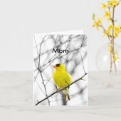 "MAMA" AM GEBURTSTAG TWEETEND GLÜCKLICHEN GEBURTST KARTE (Gelbe Blume)