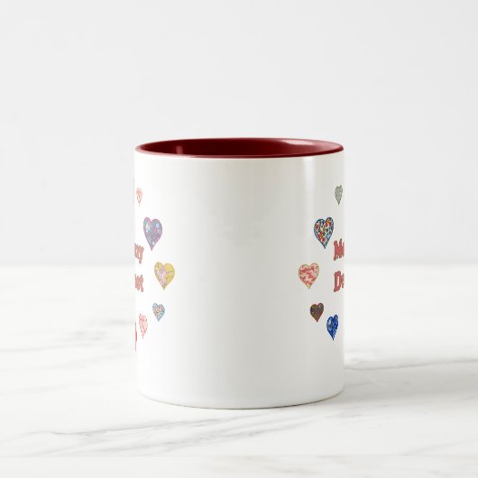 Mama am liebsten zweifarbige tasse (Mittel)