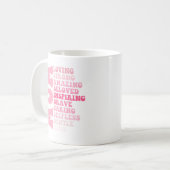 Mama am Muttertag Love Starke Phantastische beste Kaffeetasse (Vorderseite Links)