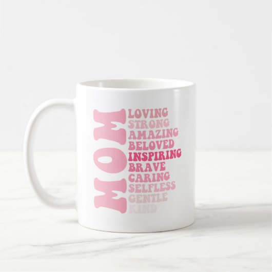 Mama am Muttertag Love Starke Phantastische beste Kaffeetasse (Links)