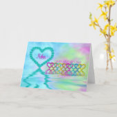 Mama am Muttertag - Mutter - Herz und Rose Karte (Gelbe Blume)