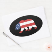 Mama America Ovaler Aufkleber (Umschlag)