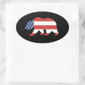 Mama America Ovaler Aufkleber (Tasche)