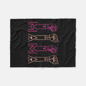Mama American Sign Language Deaf Awareness Support Fleecedecke (Vorderseite (Horizontal))