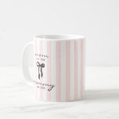 Mama an Oma Est Tasse mit Schleife (Vorderseite Links)