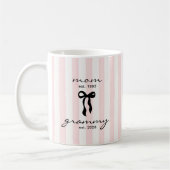 Mama an Oma Est Tasse mit Schleife (Links)