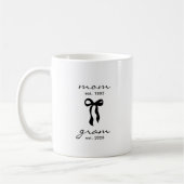 Mama an Oma Tasse Rosa Bogen Streifen (Links)