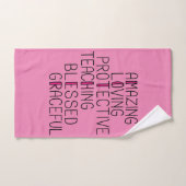 Mama Anagram Phantastisch lieben Schutzmutter Badhandtuch Set (Handtuch)