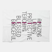 Mama Anagram Phantastisch lieben Schutzmutter Geschirrtuch (Horizontal)