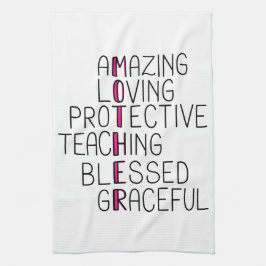 Mama Anagram Phantastisch lieben Schutzmutter Geschirrtuch